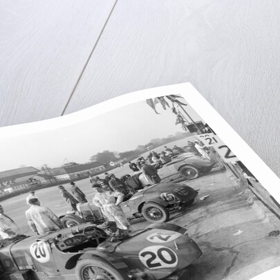 Alvis and Lea-Francis cars at the JCC Double Twelve race, Brooklands, 8/9 May 1931 by Bill Brunell