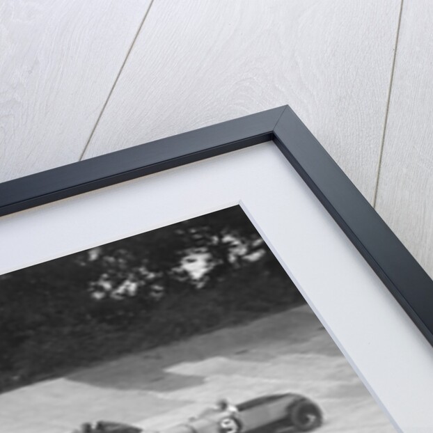 Austin 747 cc works racer and another car on the Members Banking at Brooklands by Bill Brunell