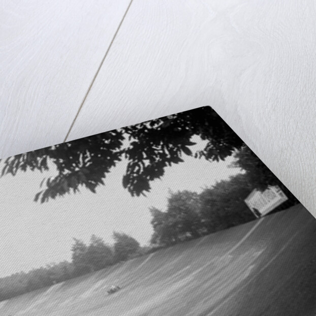 Riley 9 Brooklands on the banking at Brooklands by Bill Brunell