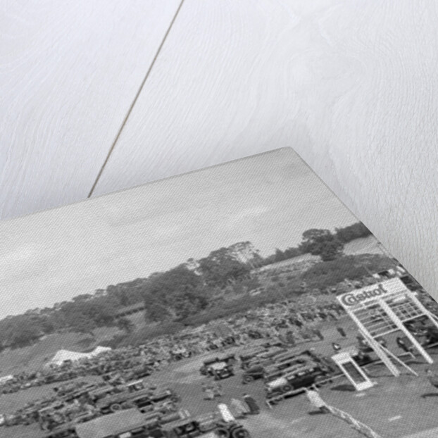 Car park at Brooklands motor racing circuit by Bill Brunell