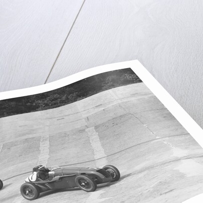 HC Hunter's Alta leading a Delahaye, JCC International Trophy, Brooklands, 2 August 1937 by Bill Brunell