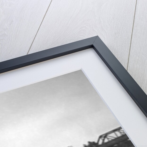 Cars racing on the banking at a JCC Members Day, Brooklands by Bill Brunell
