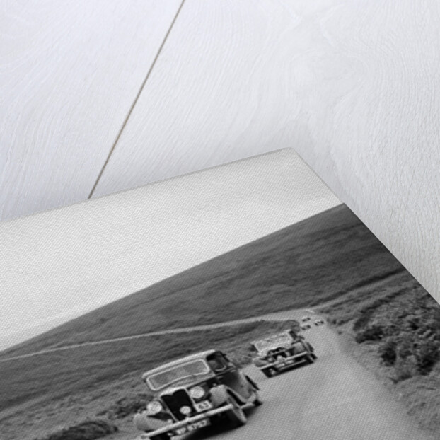 LA Forty's Riley Falcon ahead of J Boardman's Riley Kestrel at the MCC Torquay Rally, July 1937 by Bill Brunell
