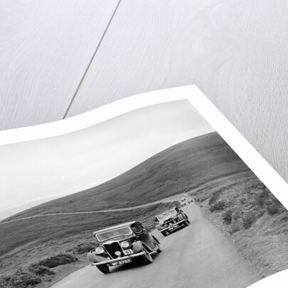 LA Forty's Riley Falcon ahead of J Boardman's Riley Kestrel at the MCC Torquay Rally, July 1937 by Bill Brunell