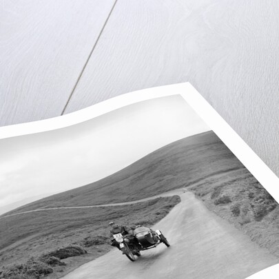 490 cc Norton and sidecar of CF Crossby, winner of a silver award, MCC Torquay Rally, July 1937 by Bill Brunell