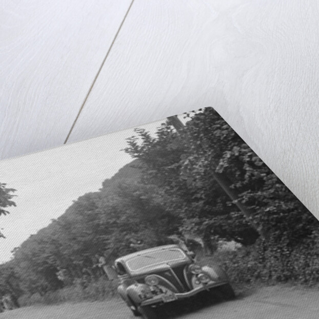 GM Denton's Ford V8, winner of a bronze award at the MCC Torquay Rally, July 1937 by Bill Brunell