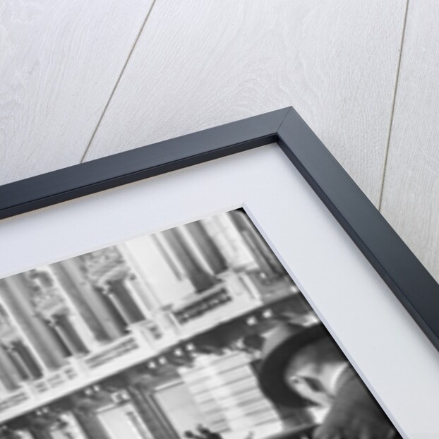 Crowds in the street for the Monte Carlo Rally, 1930. by Bill Brunell