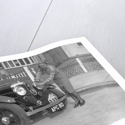 Kitty Brunell and her winning AC 4-seater tourer, RAC Rally, March 1933 by Bill Brunell