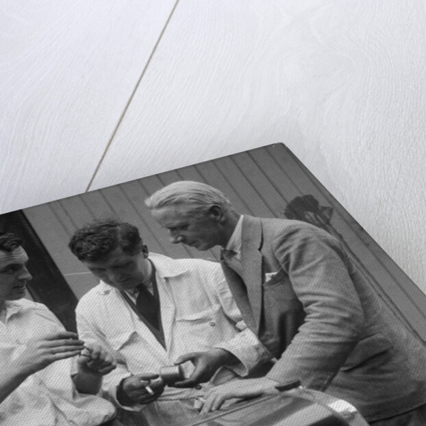 Austin 7 at Brooklands on the day of Leon Cushman's speed record attempt, 8 August 1931 by Bill Brunell