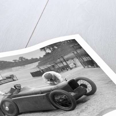 Leon Cushman's Austin 7 racer making a speed record attempt, Brooklands, 8 August 1931 by Bill Brunell