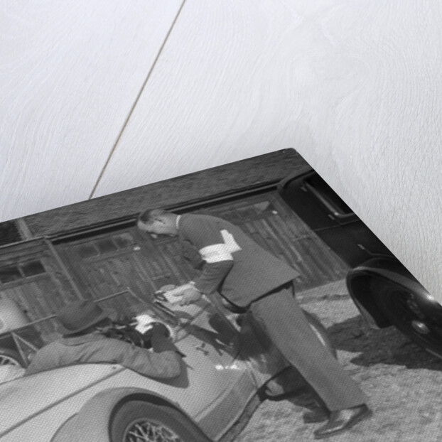 Wolseley Hornet with Swallow body at the Bugatti Owners Club car treasure hunt, 25 October 1931 by Bill Brunell