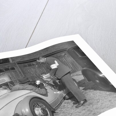 Wolseley Hornet with Swallow body at the Bugatti Owners Club car treasure hunt, 25 October 1931 by Bill Brunell