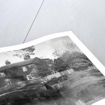 Wolseley Hornet taking part in the Bugatti Owners Club car treasure hunt, 25 October 1931 by Bill Brunell