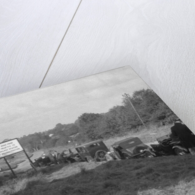 Cars taking part in the Bugatti Owners Club car treasure hunt, 25 October 1931 by Bill Brunell