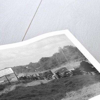 Cars taking part in the Bugatti Owners Club car treasure hunt, 25 October 1931 by Bill Brunell