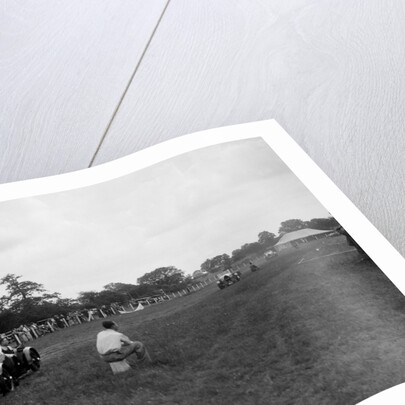 Aston Martin and Bugatti Type 43s taking part in the Bugatti Owners Club gymkhana, 5 July 1931 by Bill Brunell