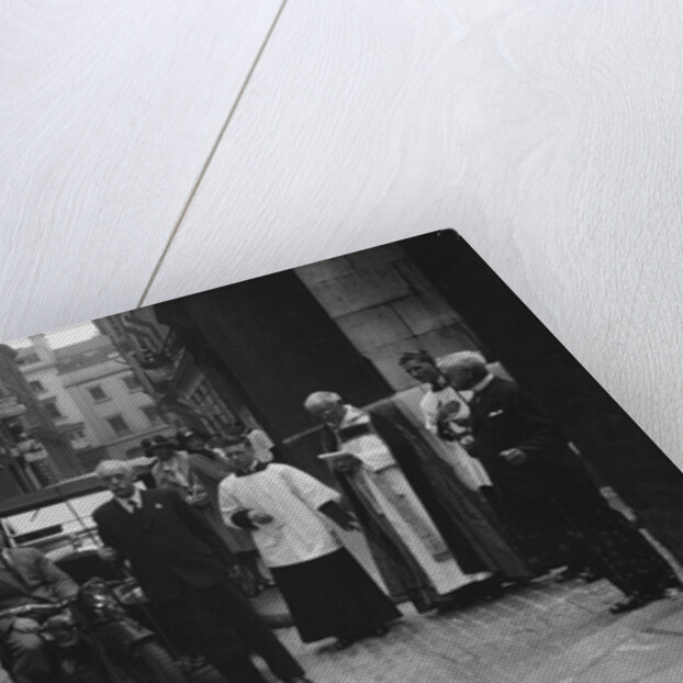 600 cc Douglas motorcycle combination at a motor vehicle blessing ceremony by Bill Brunell