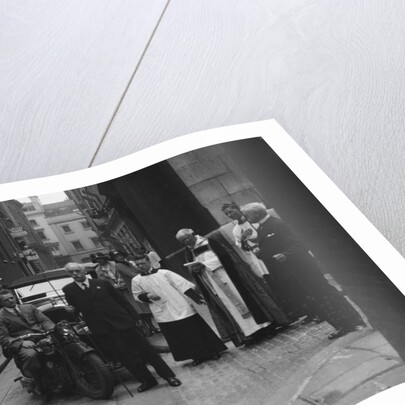 600 cc Douglas motorcycle combination at a motor vehicle blessing ceremony by Bill Brunell