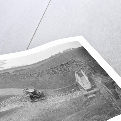 Kitty Brunell road testing a MG 18/80, Tan Hill, Yorkshire, April 1931 by Bill Brunell
