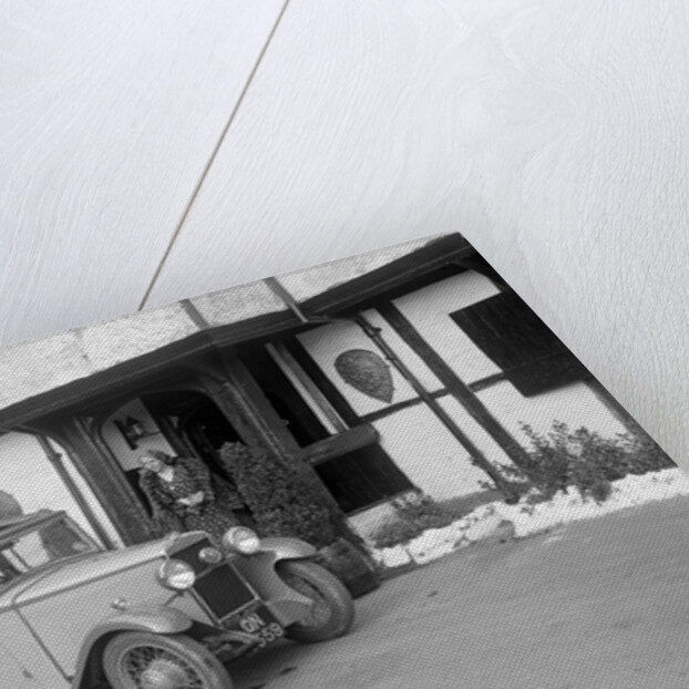 Road testing a Triumph Scorpion, 1931 by Bill Brunell