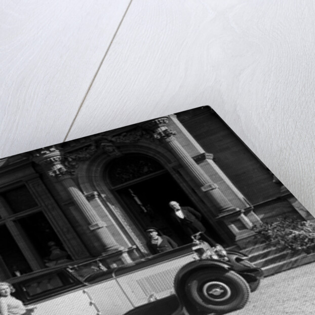 Kitty Brunell road testing a 1931 Delage D8, Wykehurst Place, Bolney, Sussex by Bill Brunell