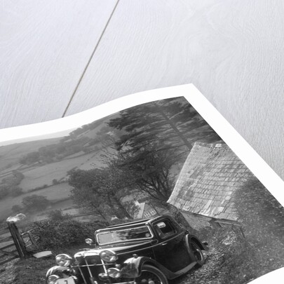 1934 Standard Avon Ten coupe taking part in a Standard Car Owners Club trial by Bill Brunell