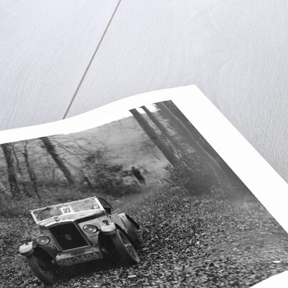 W Wright's Morris Minor with body by Arrow competing in the Inter-Varsity Trial, November 1931 by Bill Brunell