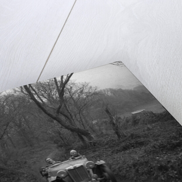 1936 MG TA taking part in a motoring trial, late 1930s by Bill Brunell