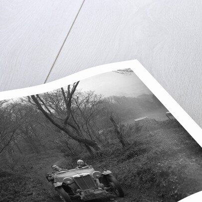 1936 MG TA taking part in a motoring trial, late 1930s by Bill Brunell