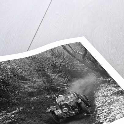 1934 Singer Le Mans taking part in a motoring trial, late 1930s by Bill Brunell