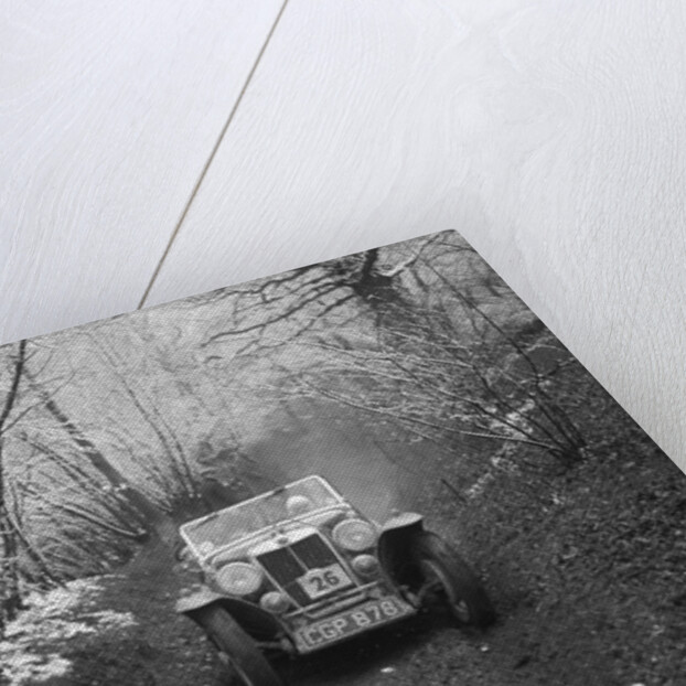 1935 MG NA Magnette taking part in a motoring trial, late 1930s by Bill Brunell