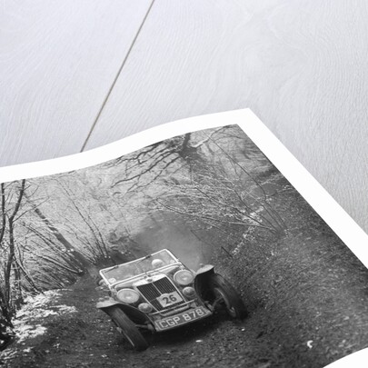 1935 MG NA Magnette taking part in a motoring trial, late 1930s by Bill Brunell