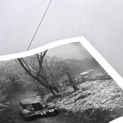 1934 Ford V8 tourer taking part in a motoring trial, late 1930s by Bill Brunell