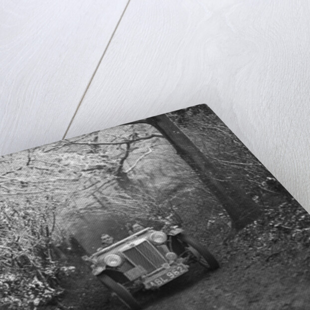 1936 MG TA of the Cream Cracker Team taking part in a motoring trial, late 1930s by Bill Brunell