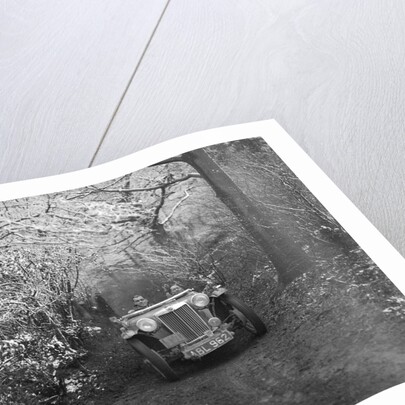 1936 MG TA of the Cream Cracker Team taking part in a motoring trial, late 1930s by Bill Brunell