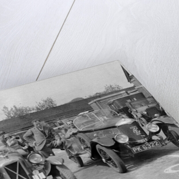 Cars at the North West London Motor Club Trial, Osterley Park Hotel, Isleworth, 1 June 1929 by Bill Brunell