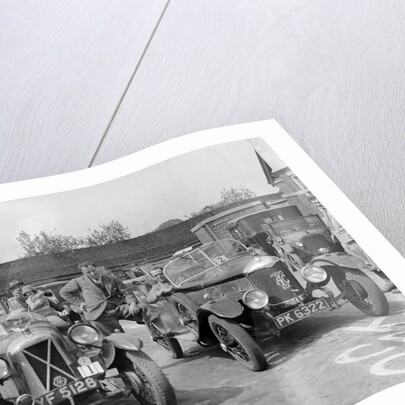 Cars at the North West London Motor Club Trial, Osterley Park Hotel, Isleworth, 1 June 1929 by Bill Brunell
