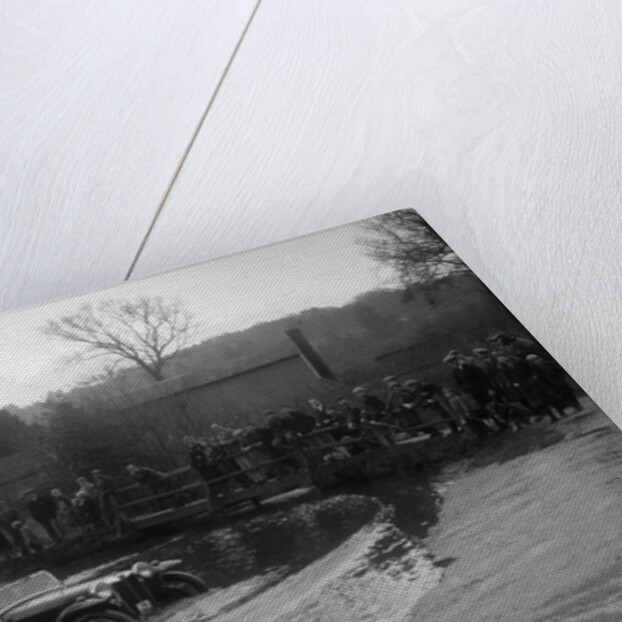 MG PA driving through a ford during a motoring trial, 1936 by Bill Brunell