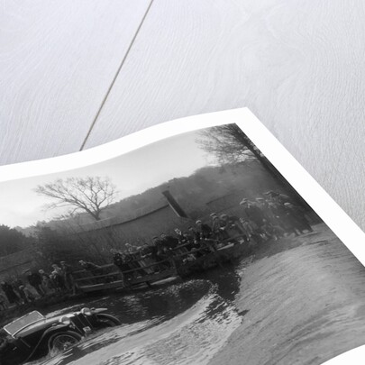 MG PA driving through a ford during a motoring trial, 1936 by Bill Brunell