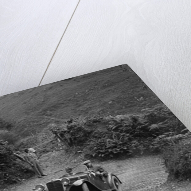 1935 Singer Le Mans 2-seater taking part in a motoring trial, late 1930s by Bill Brunell