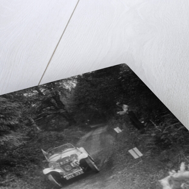 1934 Singer Le Mans of the Candidi Provocatores team taking part in a motoring trial, late 1930s by Bill Brunell