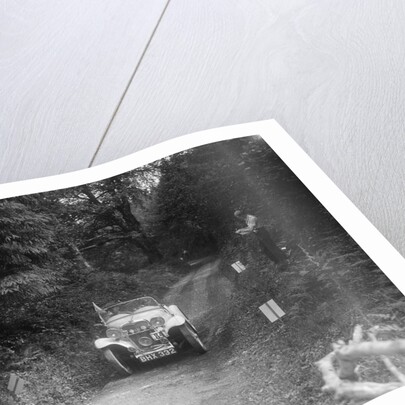 1934 Singer Le Mans of the Candidi Provocatores team taking part in a motoring trial, late 1930s by Bill Brunell