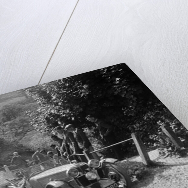 1933 MG J1 taking part in a West Hants Light Car Club Trial, Ibberton Hill, Dorset, 1930s by Bill Brunell