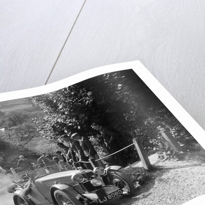 1933 MG J1 taking part in a West Hants Light Car Club Trial, Ibberton Hill, Dorset, 1930s by Bill Brunell