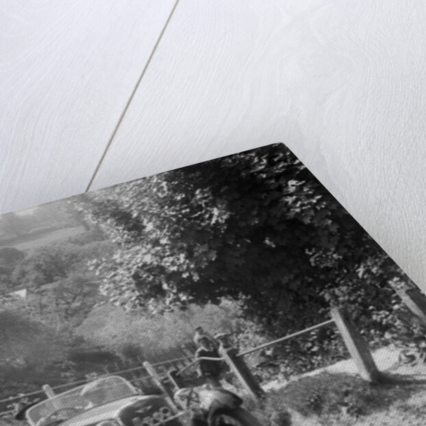 Singer open 2-seater taking part in a West Hants Light Car Club Trial, Ibberton Hill, Dorset, 1930s by Bill Brunell