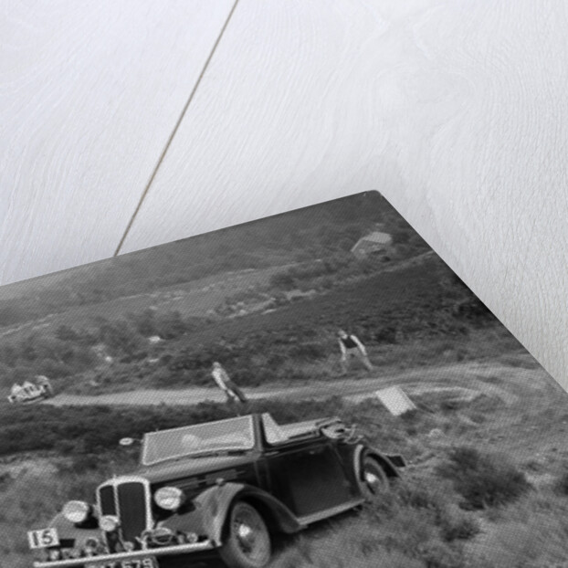 1937 Standard Twelve open 4-seater taking part in the NWLMC Lawrence Cup Trial, 1937 by Bill Brunell