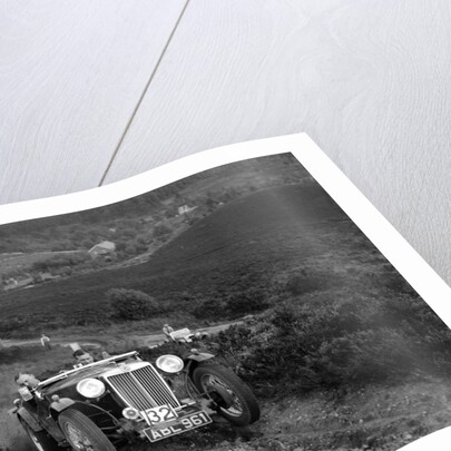 1936 MG TA of the Three Musketeers team taking part in the NWLMC Lawrence Cup Trial, 1937 by Bill Brunell