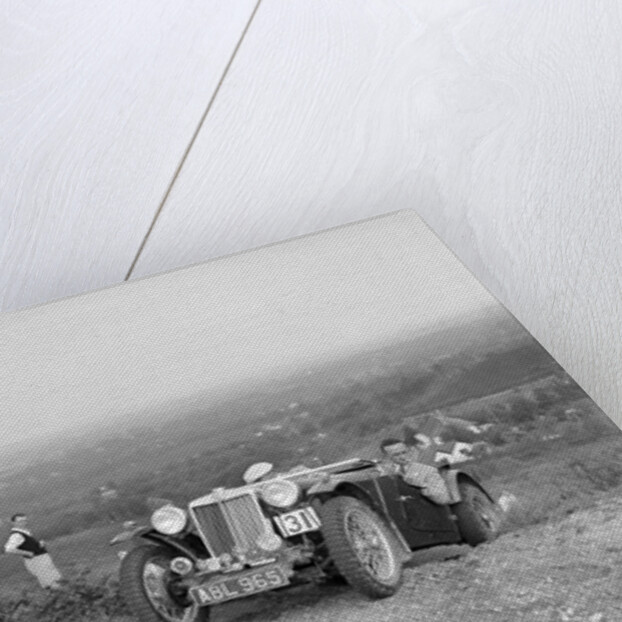 1936 MG TA of the Three Musketeers team taking part in the NWLMC Lawrence Cup Trial, 1937 by Bill Brunell