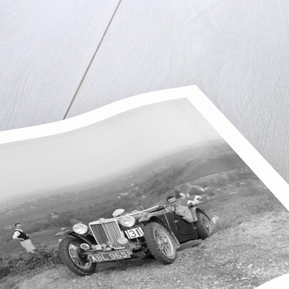 1936 MG TA of the Three Musketeers team taking part in the NWLMC Lawrence Cup Trial, 1937 by Bill Brunell