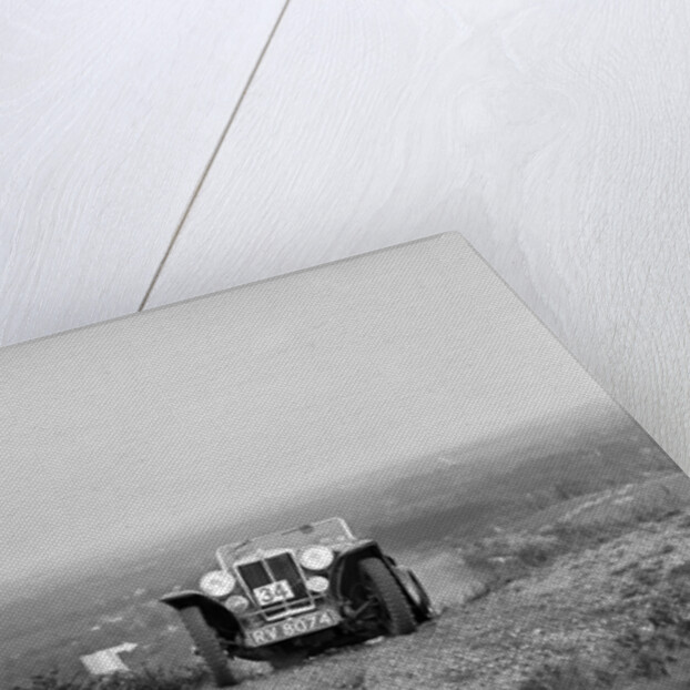 1936 MG PB 2-seater sports taking part in the NWLMC Lawrence Cup Trial, 1937 by Bill Brunell